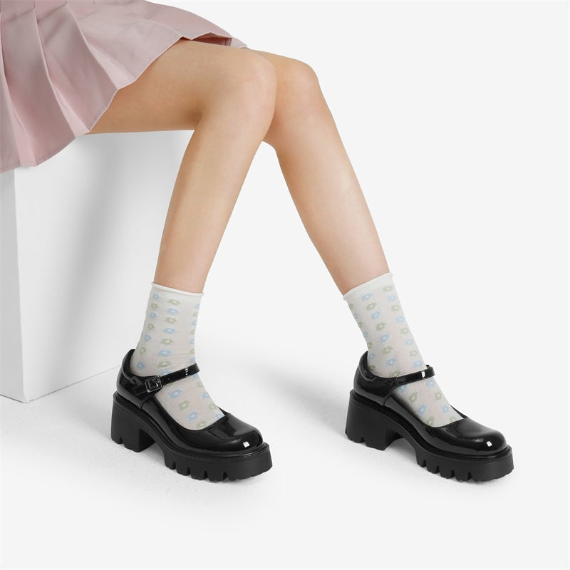 Chunky Platform Mary Jane Pumps