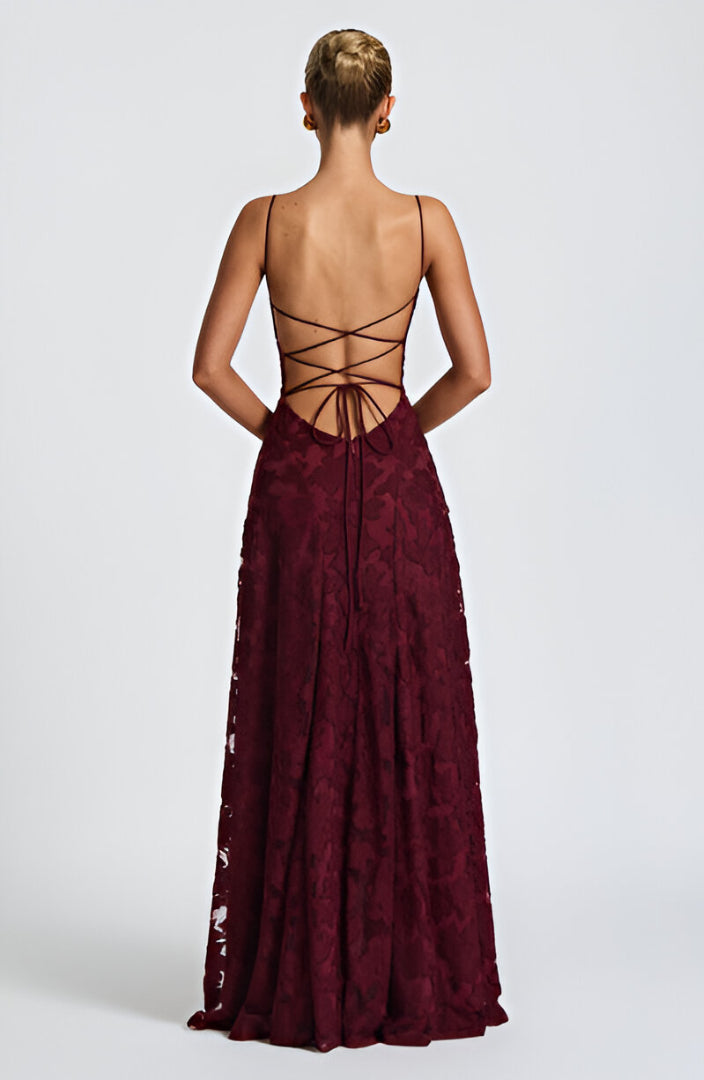 Francisa | Lace Corset Maxi Dress