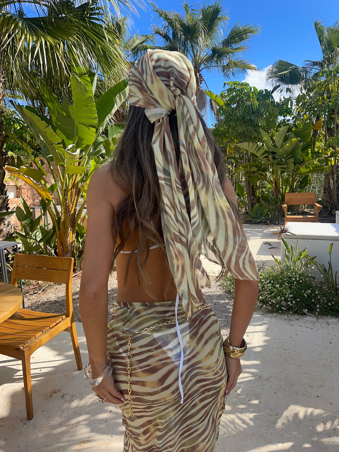 Marina | Print Skirt & Bandana Set