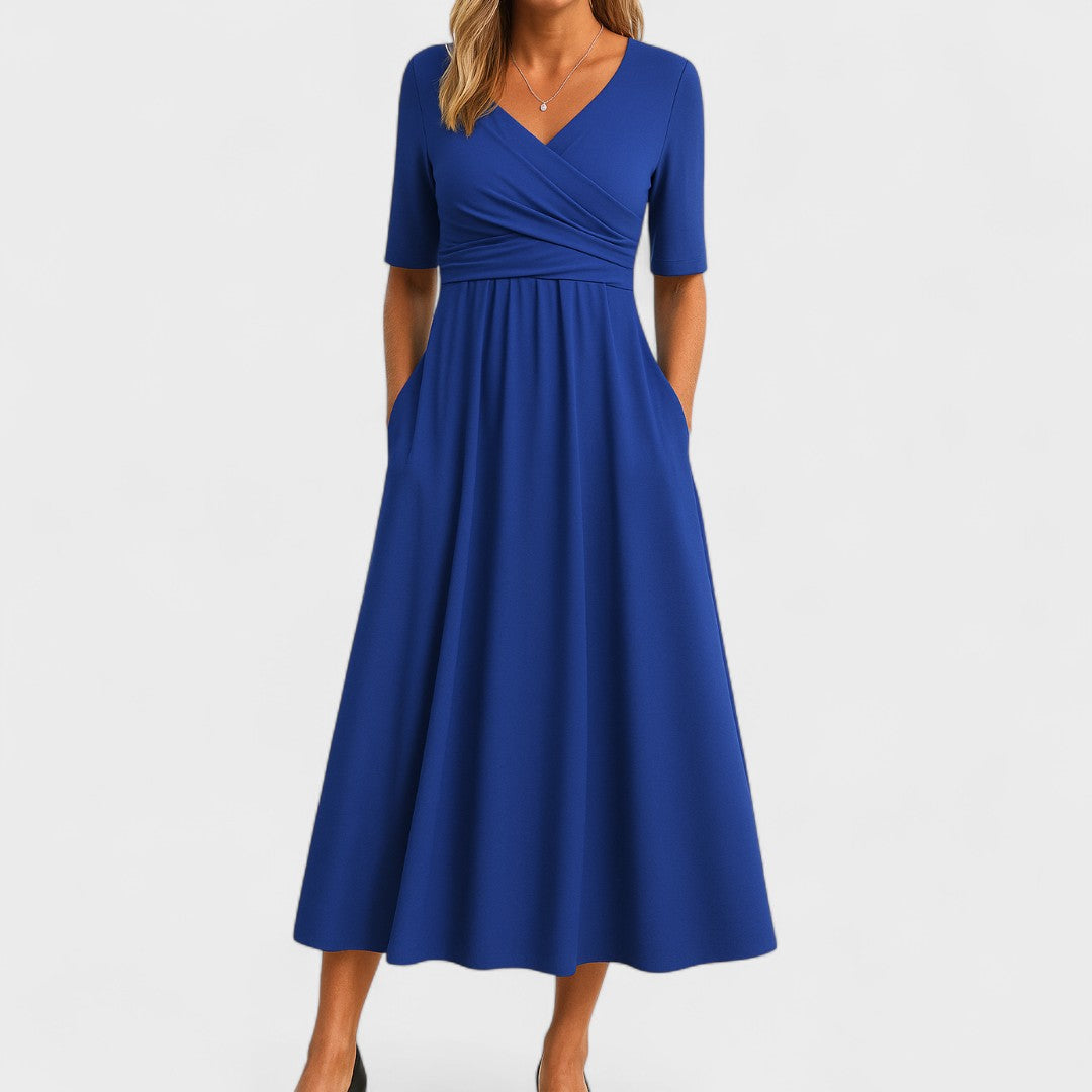 Joanna | Elegant Midi Dress for Any Occasion