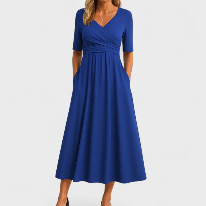 Joanna | Elegant Midi Dress for Any Occasion