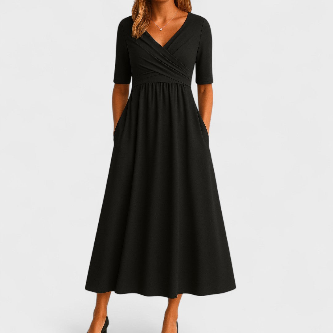 Joanna | Elegant Midi Dress for Any Occasion