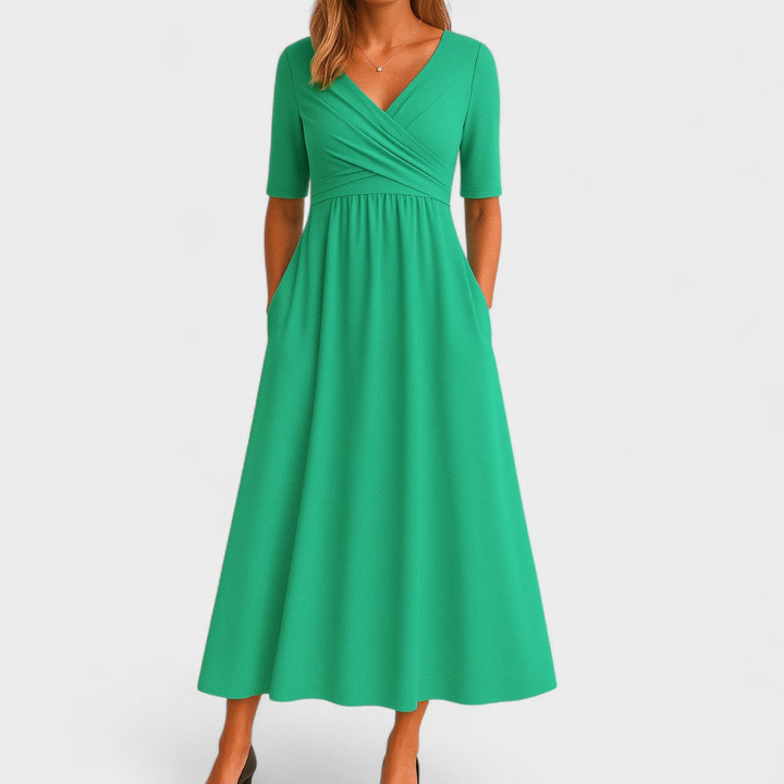 Joanna | Elegant Midi Dress for Any Occasion