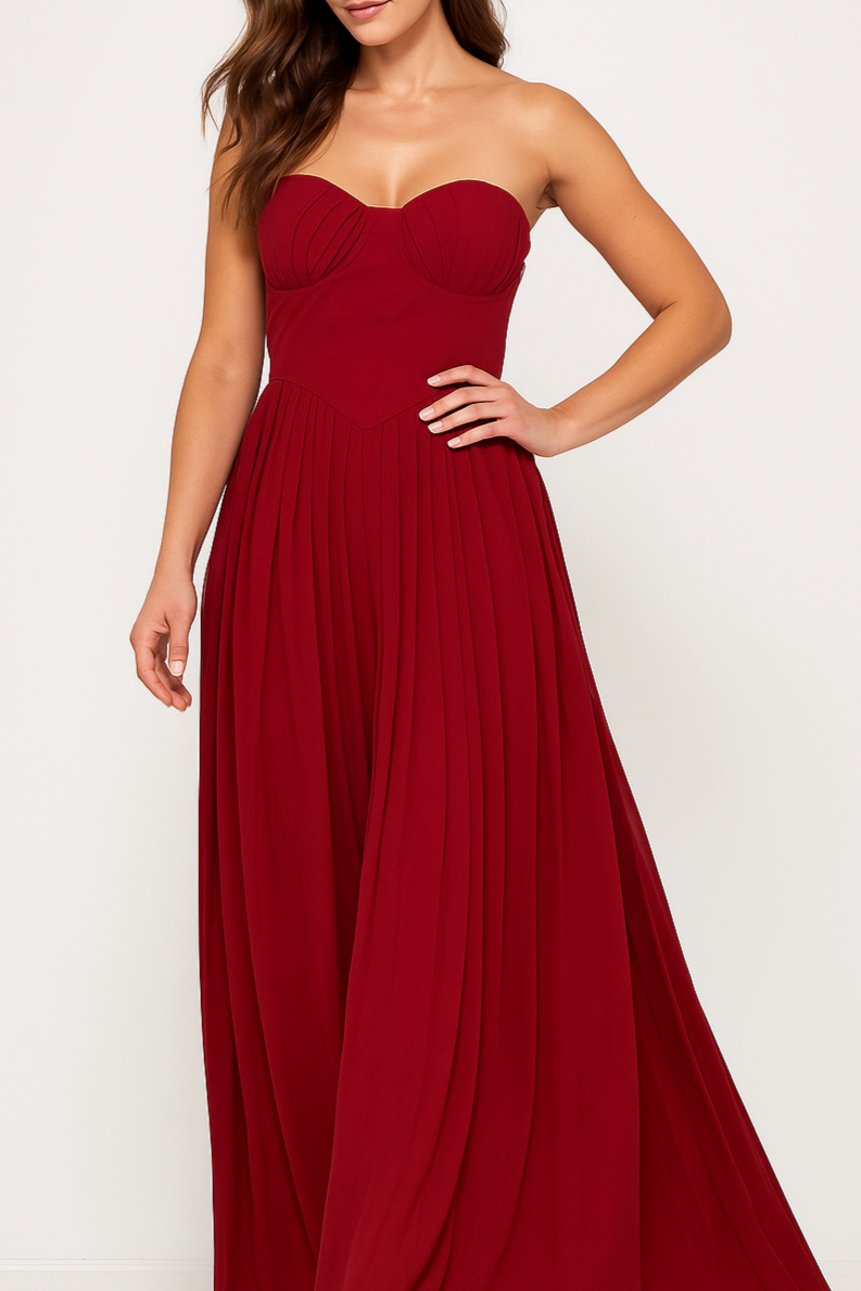 Cora | Strapless Maxi Dress