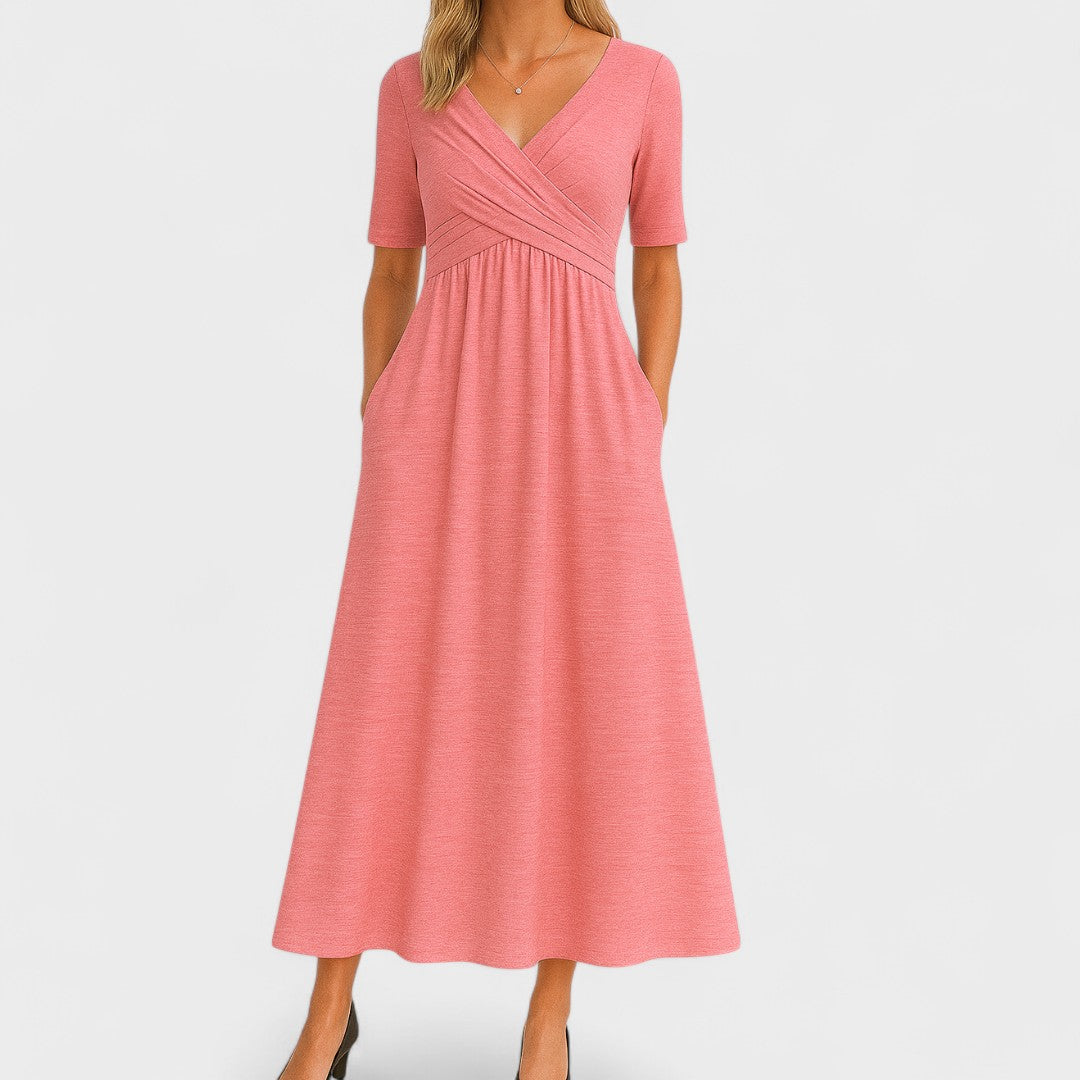 Joanna | Elegant Midi Dress for Any Occasion