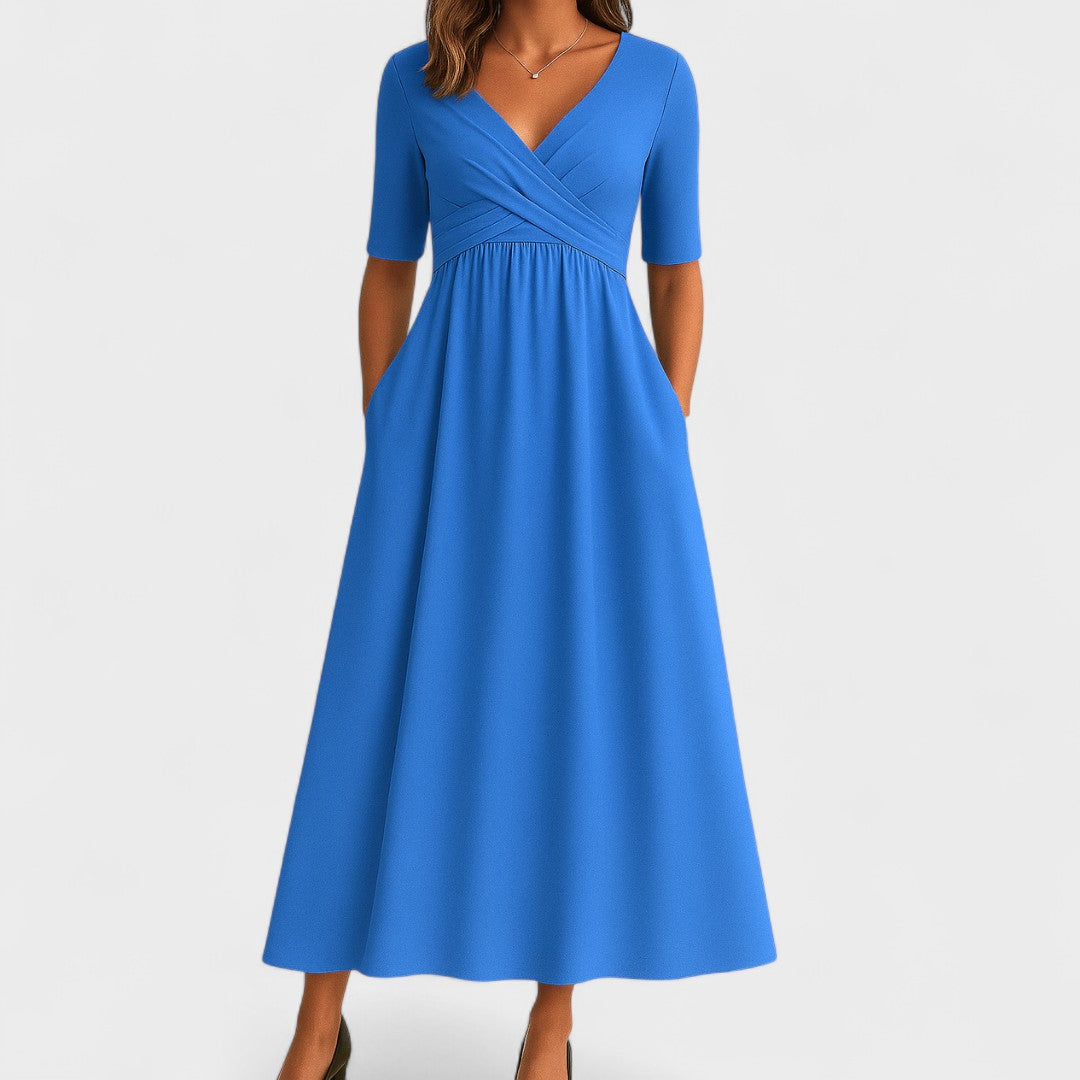 Joanna | Elegant Midi Dress for Any Occasion
