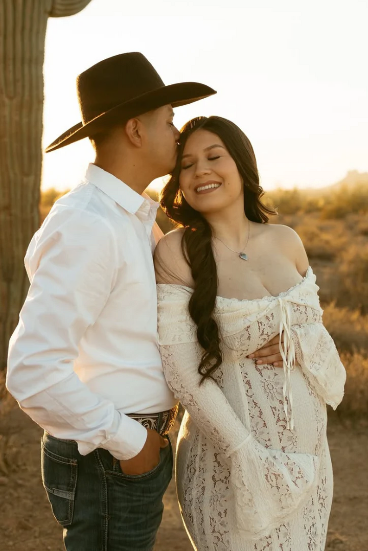 Rosie | Maternity Lace Maxi Dress