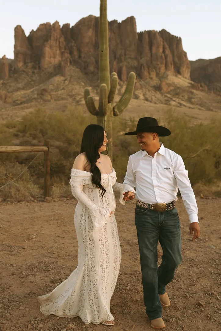 Rosie | Maternity Lace Maxi Dress