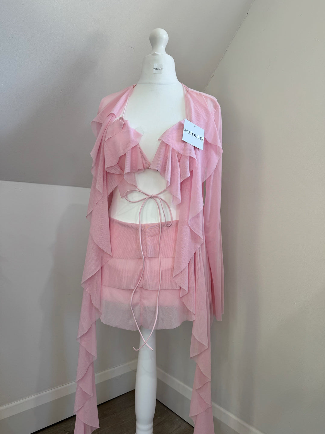 Solara | Pearl-Trim Braided Knit Set