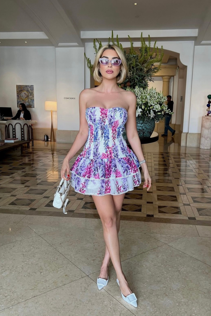 Micah | Bubblegum Mini Dress