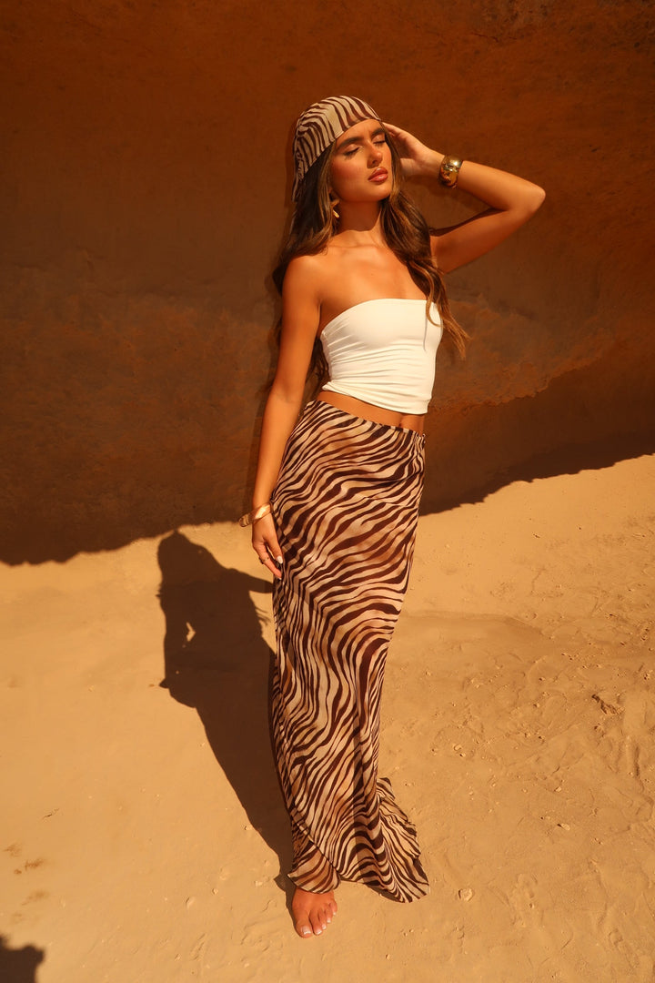 Marina | Maxi Skirt - Desert