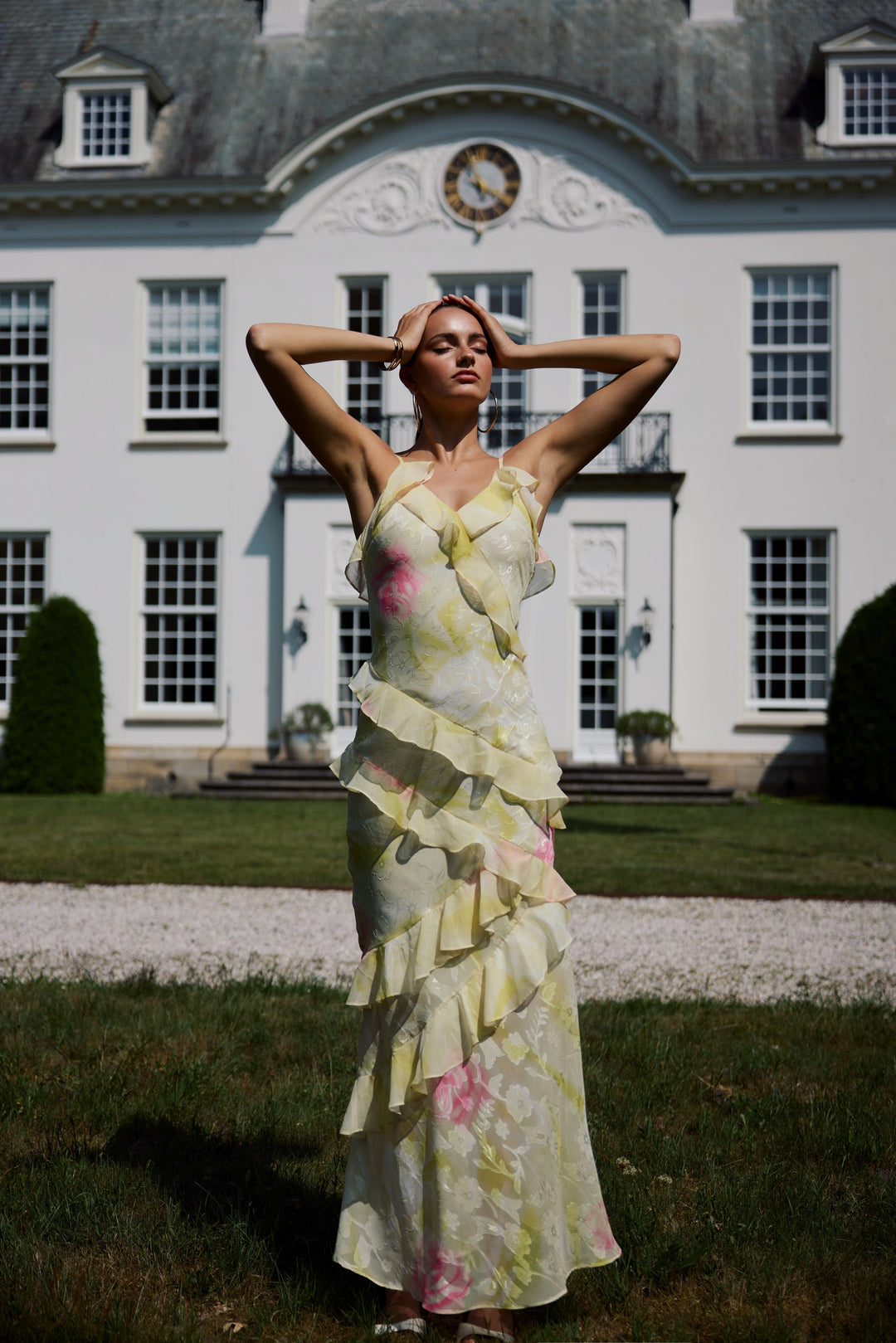 Cassidy | Sleeveless Ruffle Dress