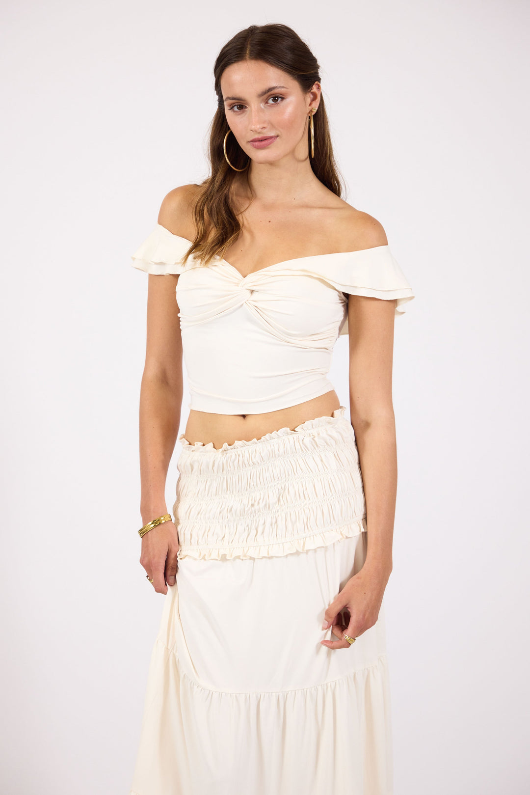 Paula | Sleeveless Top with Maxi Skirt Boho Set