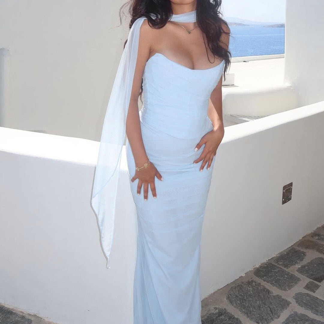 Aniyah | Strapless Bodycon Maxi Dress