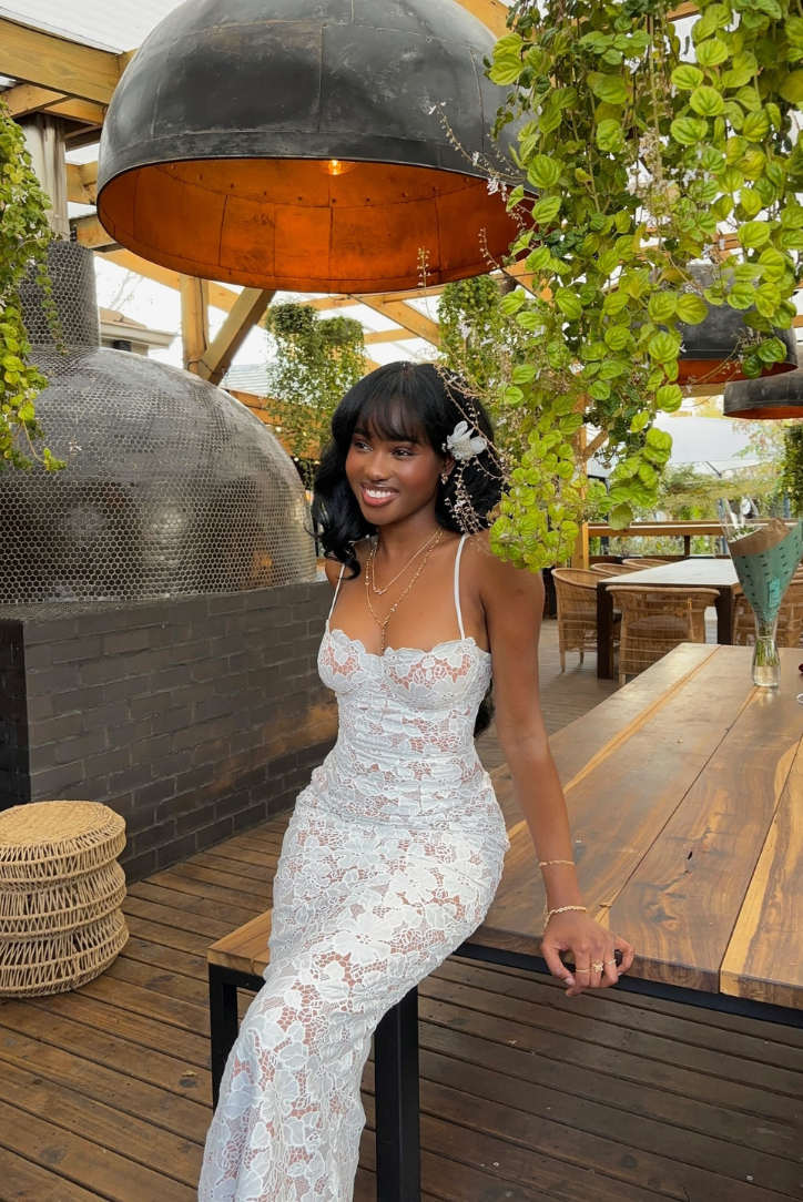 Evangeline | Lace Maxi Dress