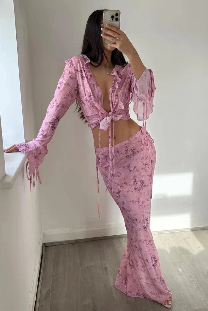 Annabelle | Flowing Maxi Skirt Set