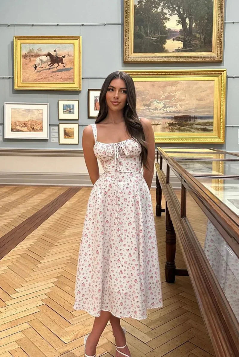 Meredith | Corset Midi Dress