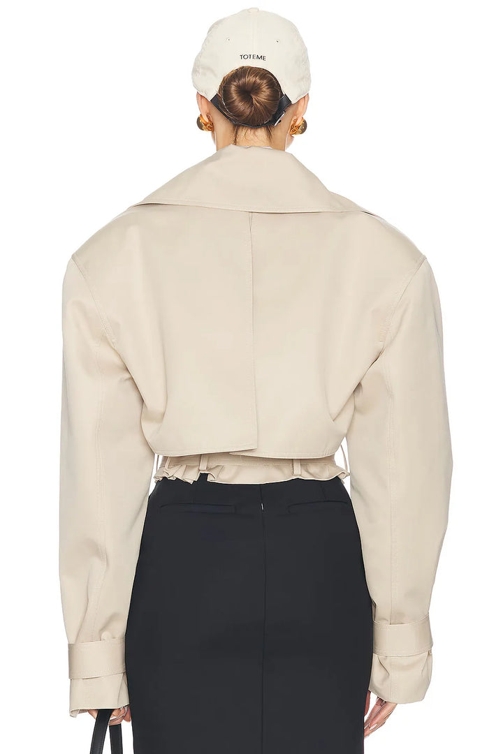 Flambeaux Oversized Cropped Trench