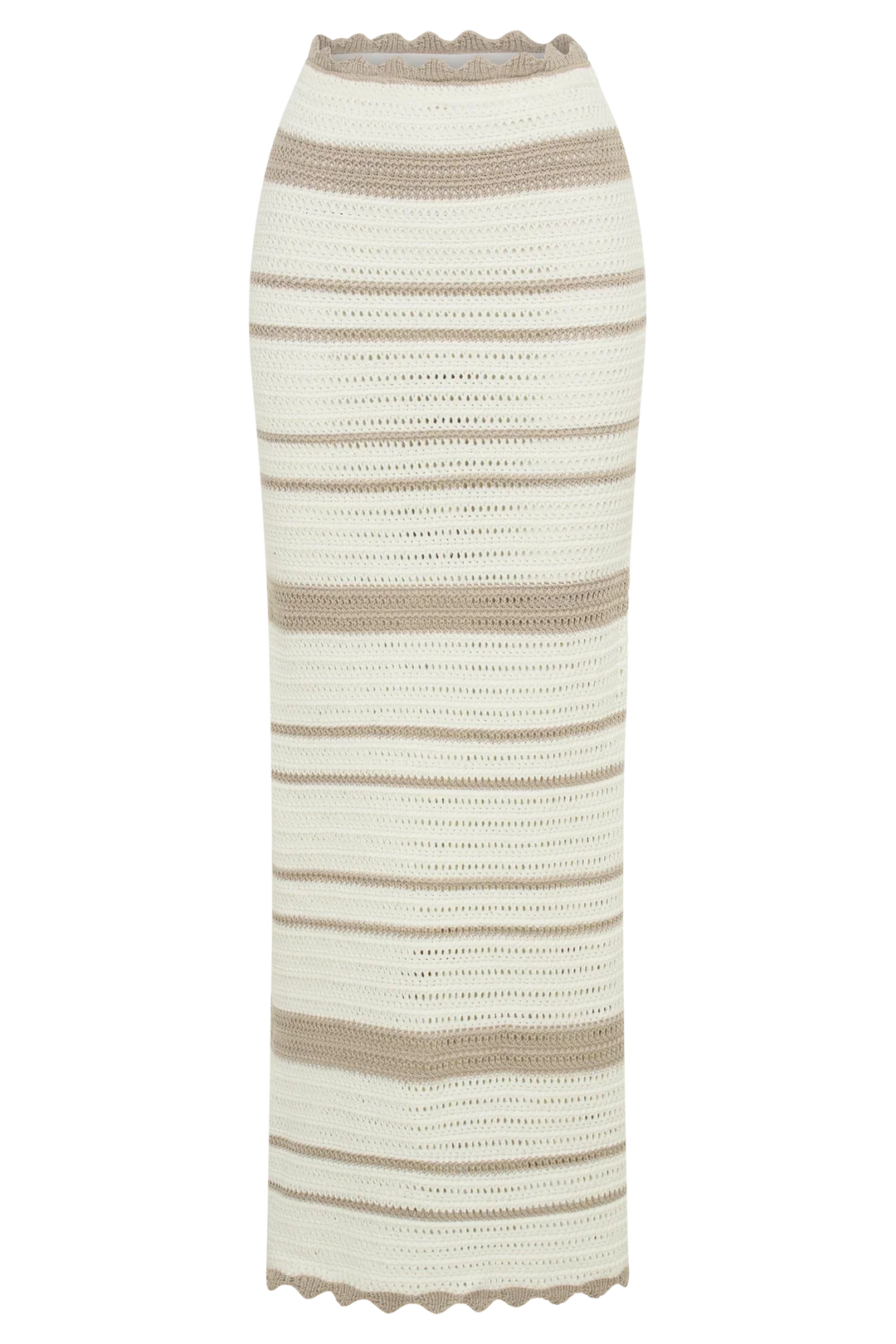 Monaco | Black & White Crochet Stripe Set