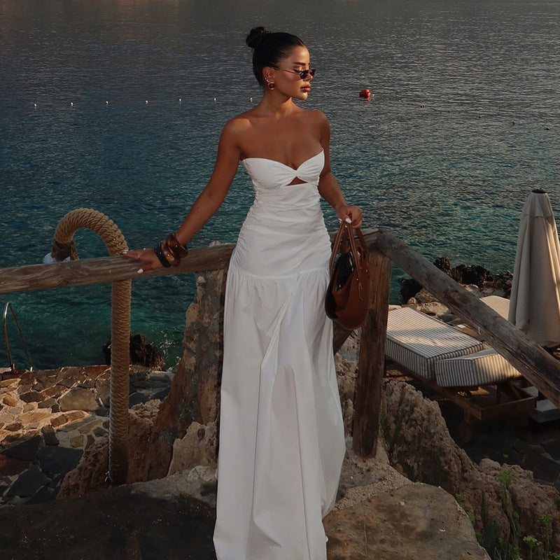 Linda | Breasted Hollowed Maxi Dress