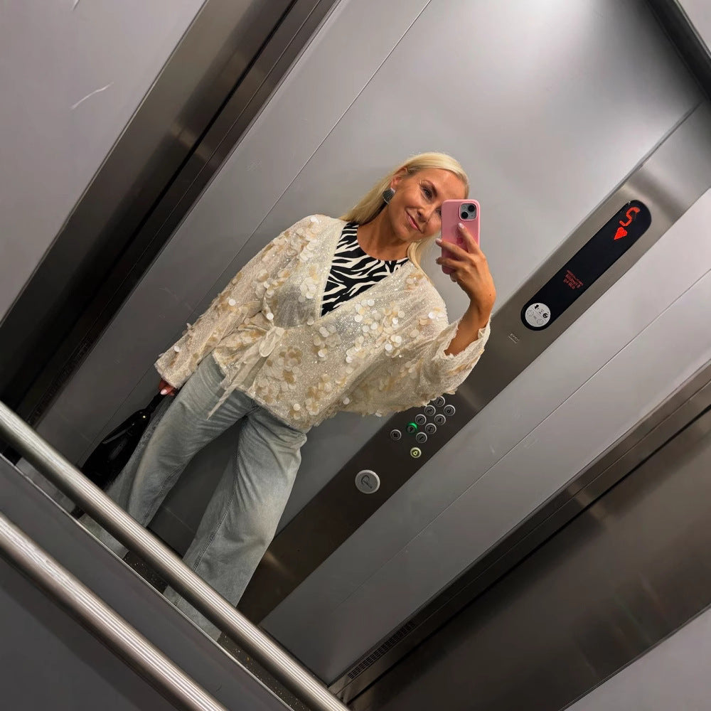 Rhea | Glamorous Sparkling Blouse