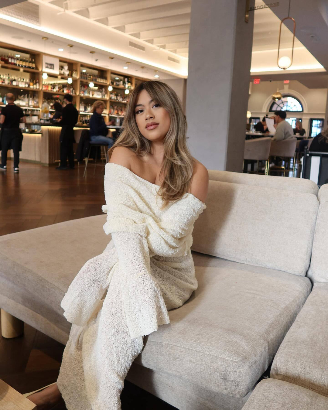 Nayara | Maternity Elegant Off Shoulder Maxi Dress