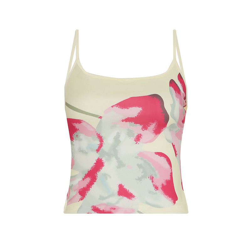 Kenia | Floral Print Mesh Two Piece Set