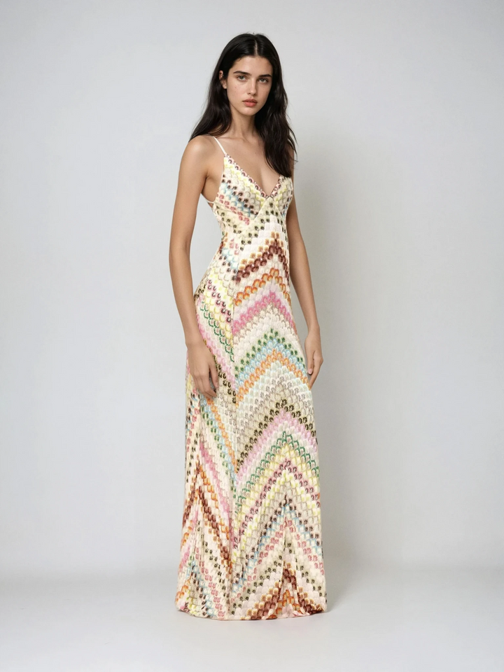 Ava Crochet Maxi Dress