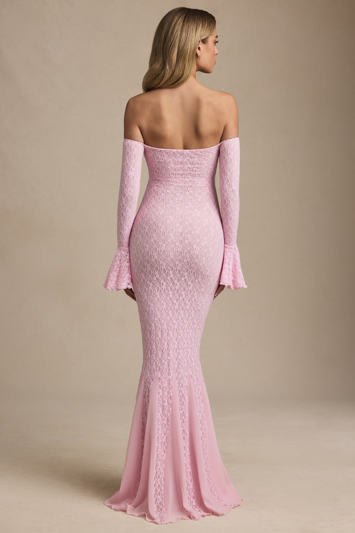Celeste | Off-Shoulder Lace Maxi Dress